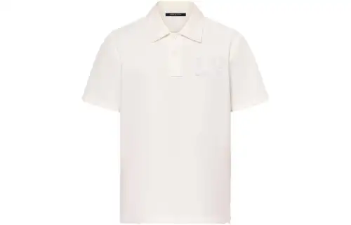 LOUIS VUITTON Poplin Polo With Embroidered Lv Patch
