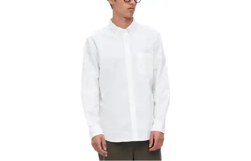 UNIQLO Shirts Unisex White Pointed Collar Moderate Other