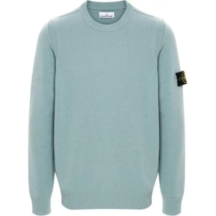 STONE ISLAND Logo Patch Crewneck Jumper