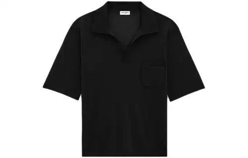 Saint Laurent Cassandre wool polo shirt