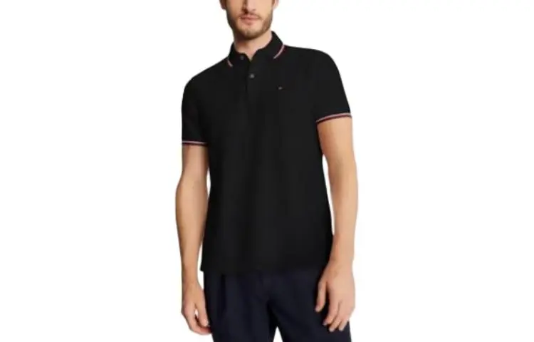 Tommy Hilfiger Polo Shirt Men's Black