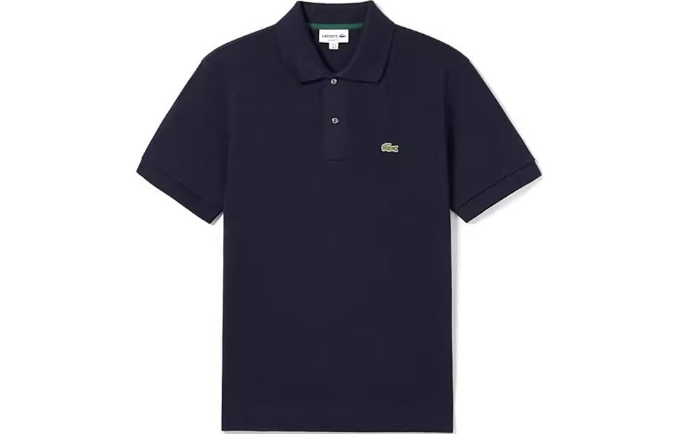 Мужская футболка-поло LACOSTE (темно-синяя)