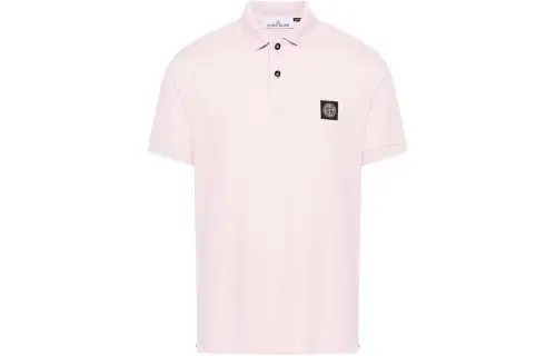 Stone Island piqué cotton polo shirt