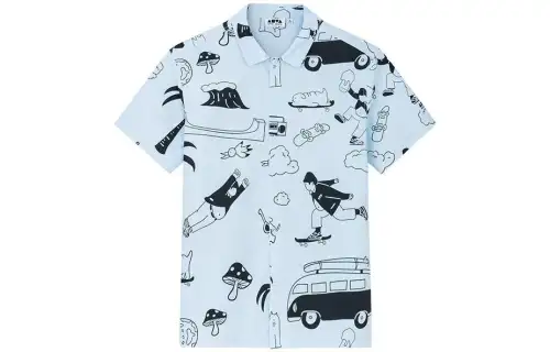 Anta Skateboard Shirt Men's Keling Blue
