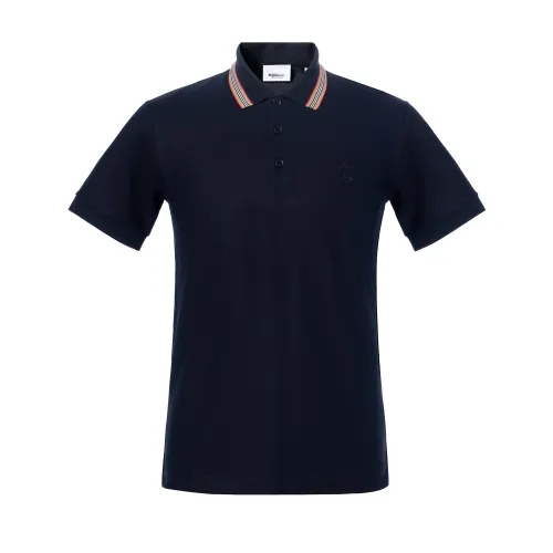 Burberry SS24 Polo Shirt Men's Marine Blue