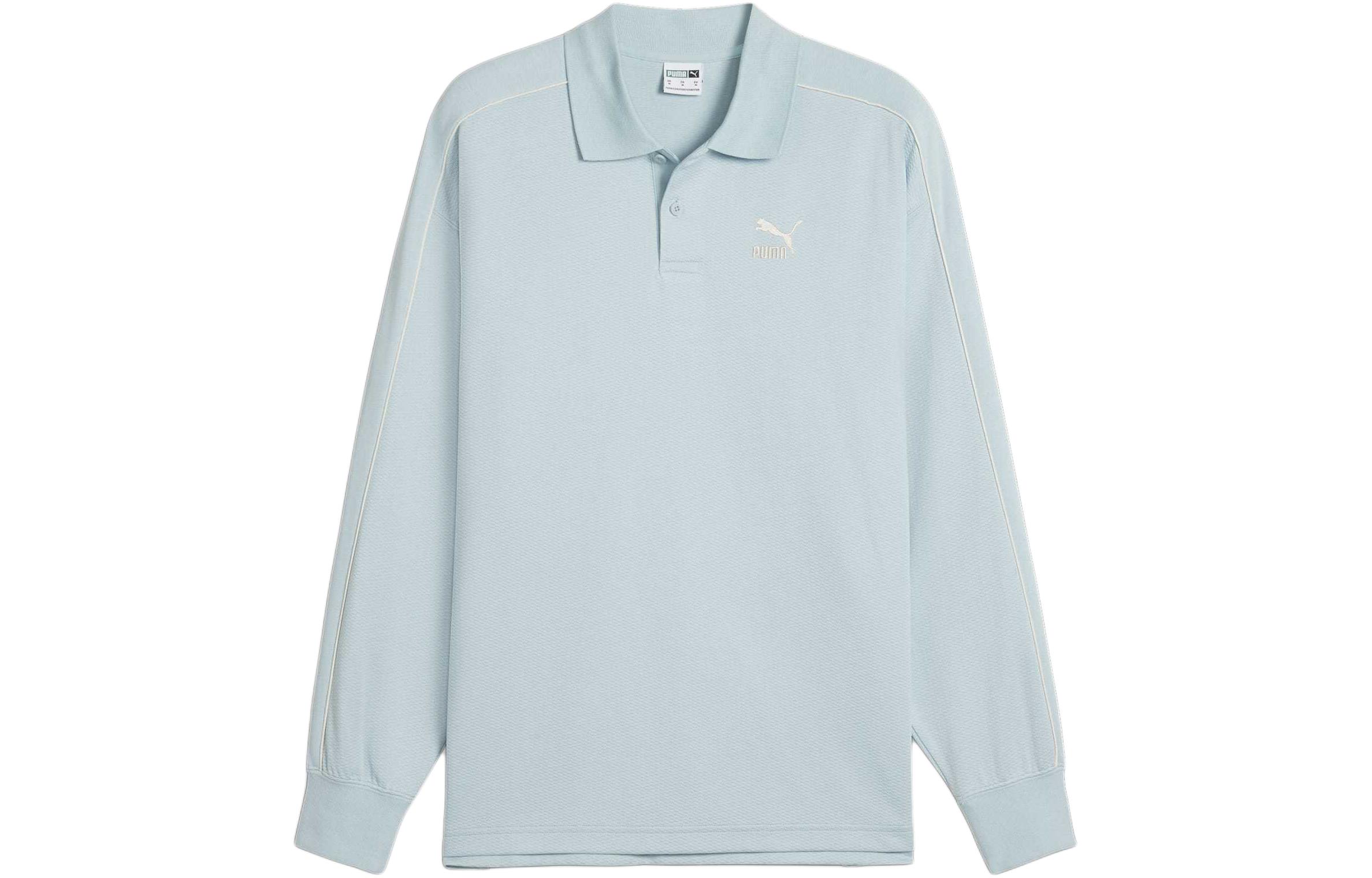 PUMA Playera Tipo Polo De Mangas Largas Para Hombre T7