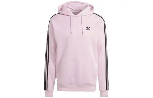 Adidas Originals Sweatshirts Men's Pink Hooded Moderate Regular