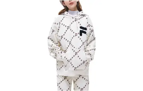 FILA FUSION Sweatshirt Unisex Antique Inspired Style White