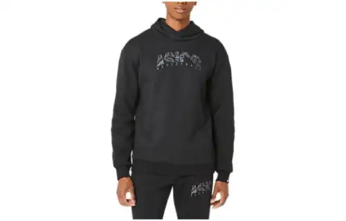 ASICS Sweatshirts Men's Black Hooded Moderate Other