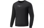 Li Ning Fitness Series Letter Print Fleece Lined Thermal Pullover Sweatshirt Men's Black