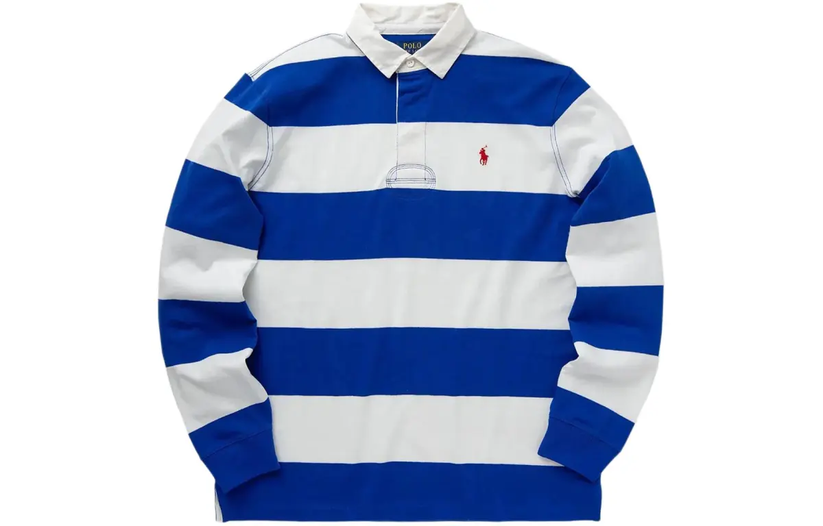 Ralph Lauren embroidered-logo striped polo shirt