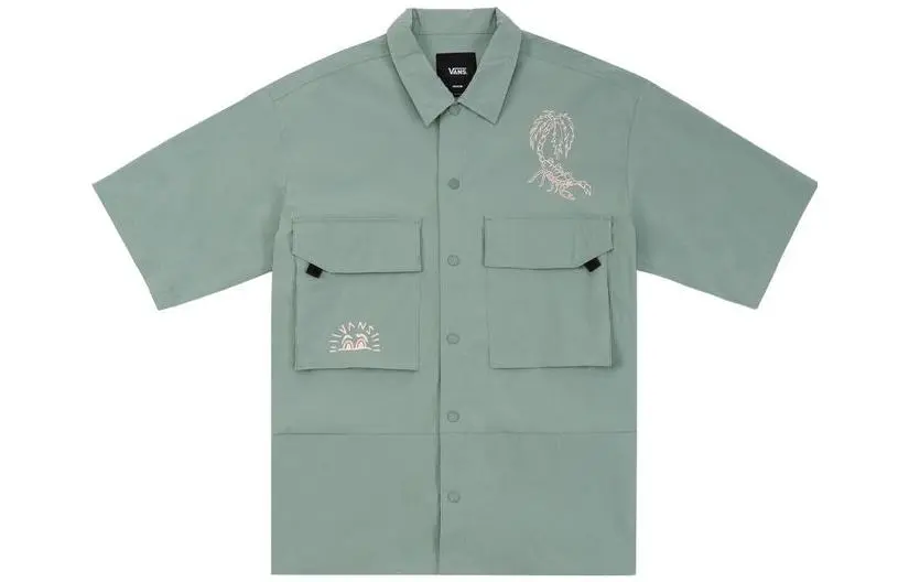 Vans Shirts Men's Green Moderate