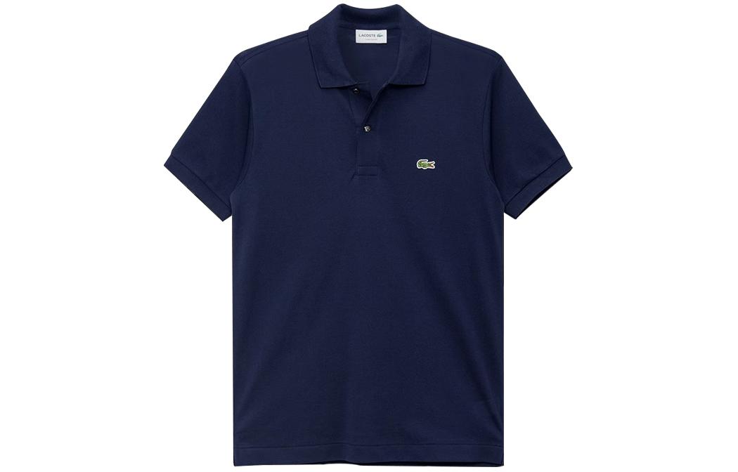 Мужская футболка-поло LACOSTE polo (темно-синяя)