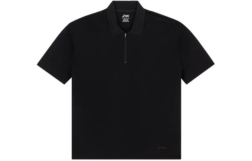 ASICS Polo Shirts Unisex Black Lapel Thin Other