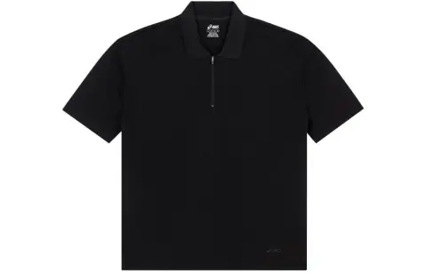 ASICS Polo Shirts Unisex Black Lapel Thin Other