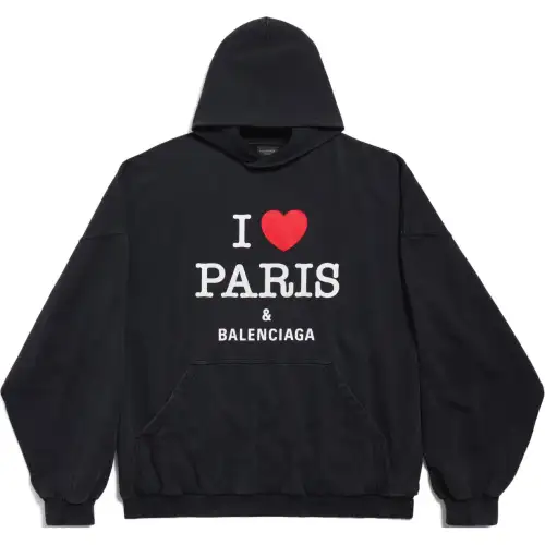 Balenciaga Logo Printed Hoodie