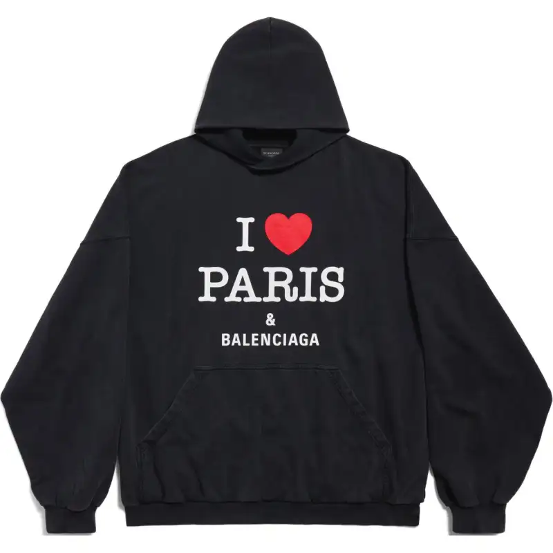 Balenciaga Logo Printed Hoodie