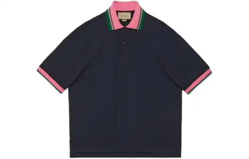 GUCCI SS24 Polo Shirt Men's Marine Blue