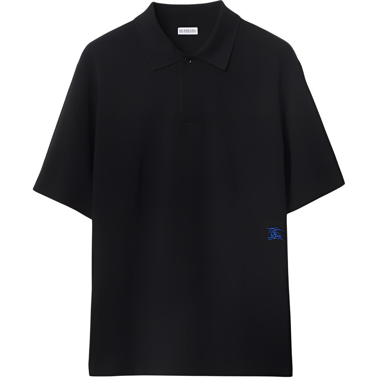 Мужская футболка Burberry FW23 LogoPolo (черная)