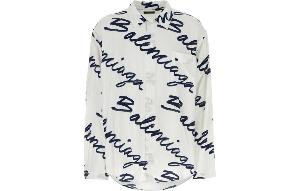 Мужская рубашка Balenciaga SS23 (белая)