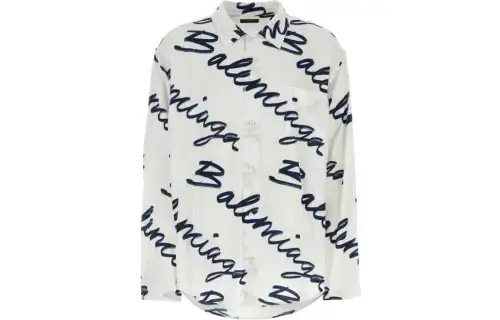 Balenciaga Logo Long Sleeve Shirt