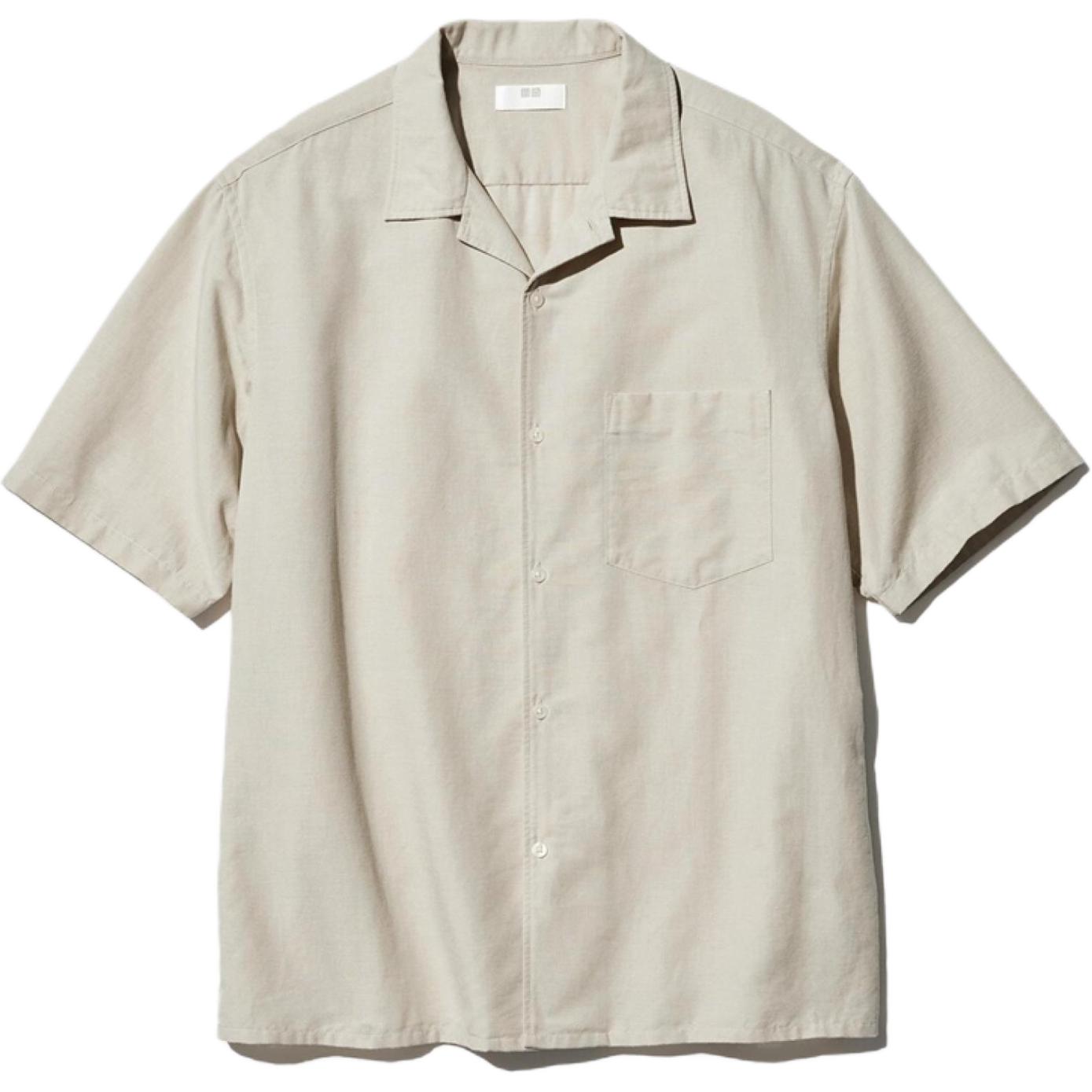 Рубашка UNIQLO (темно-бежевая)