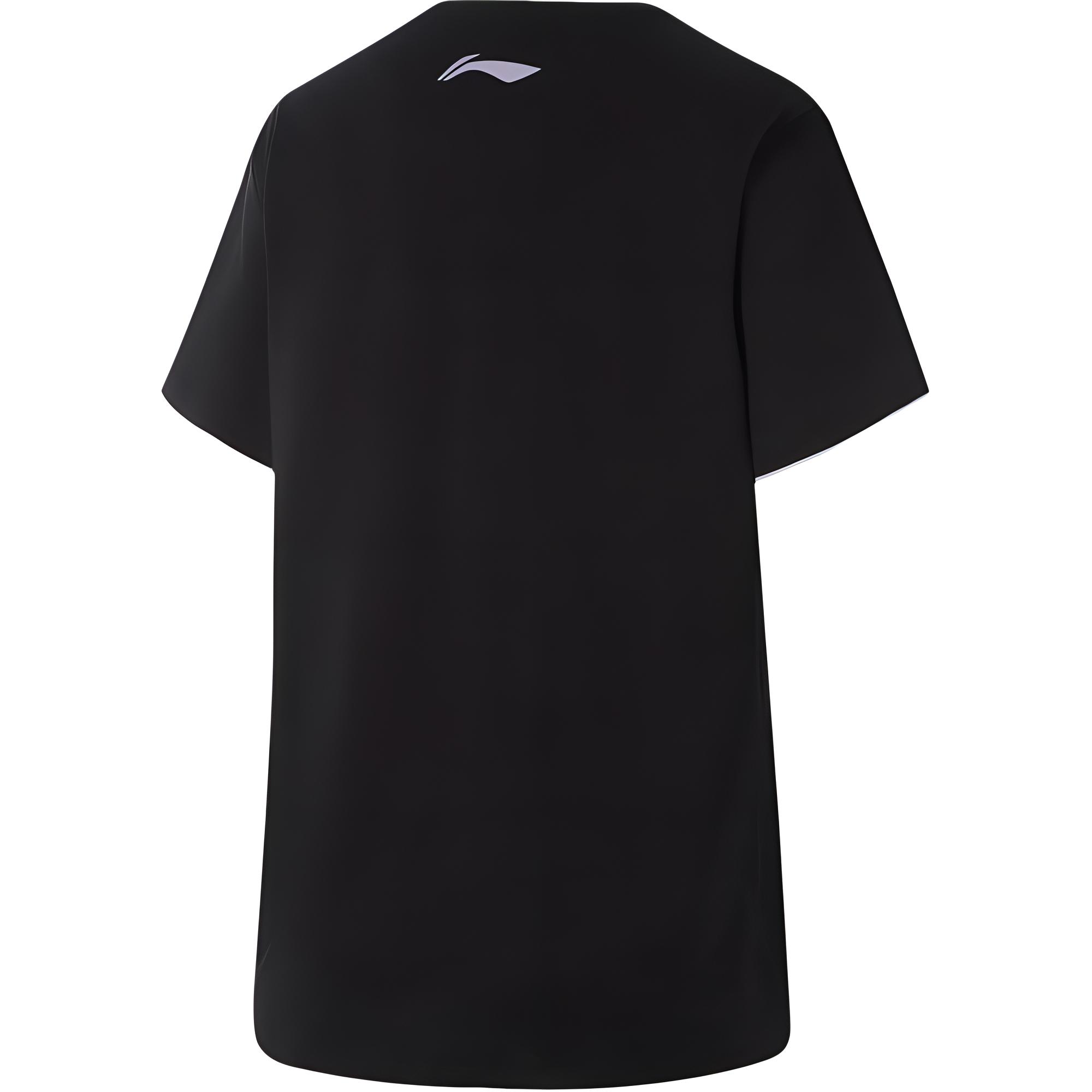 Li Ning Table Tennis Clothing Unisex Black Crew Neck Moderate