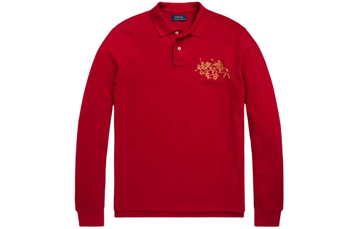 Polo Ralph Lauren SS24 Polo Shirt Custom Slim Fit Men's Red