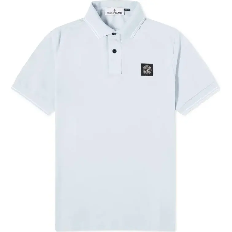 STONE ISLAND Logo Patch Short-Sleeved Polo Shirt