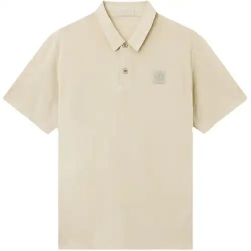 STONE ISLAND Logo Patch Short Sleeved Polo Shirt