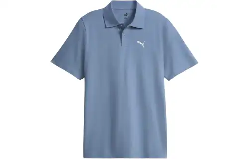 PUMA Polo Shirt Men's Blue Gray