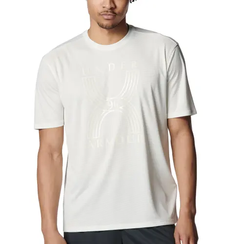 Under Armour Run 96 Stride T Shirt Men's White Quartz