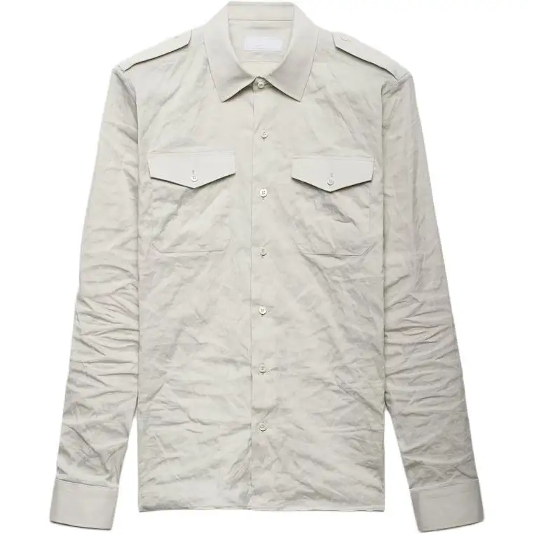 PRADA Shirt Men's Stone Gray Stone