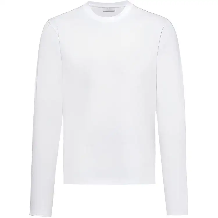 PRADA Logo Plaque Long-sleeved T-shirt