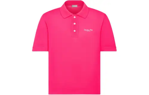 DIOR Homme Logo Embroidered Short Sleeved Polo Shirt