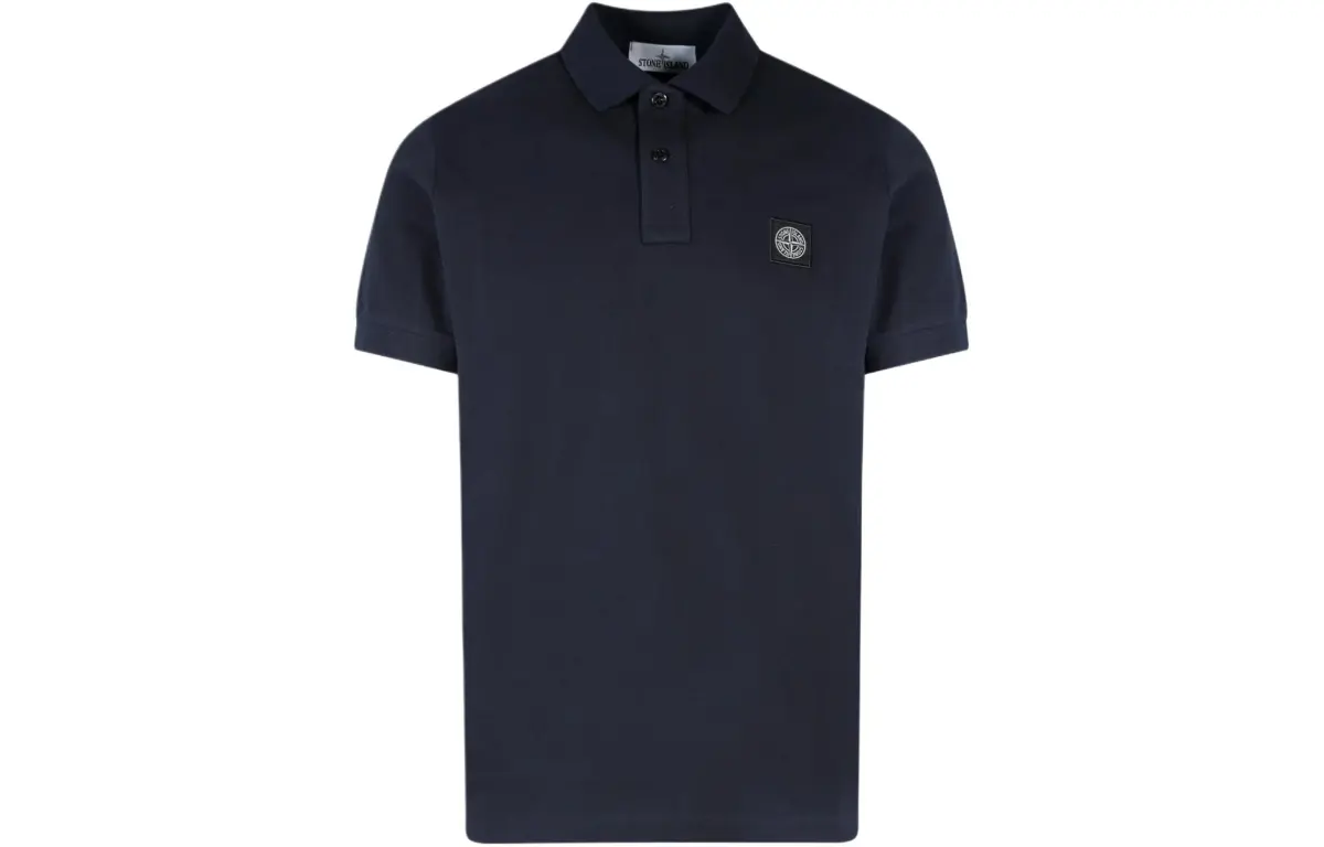 STONE ISLAND SS24 Polo Shirt Men's Marine Blue