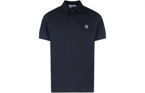 STONE ISLAND SS24 Polo Shirt Men's Marine Blue