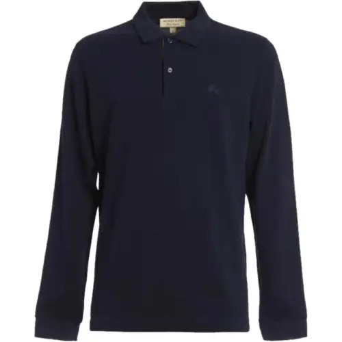 Burberry Polo Shirt Men's Dark Blue