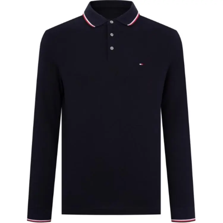 Tommy Hilfiger FW23 Polo Shirt Men's Black