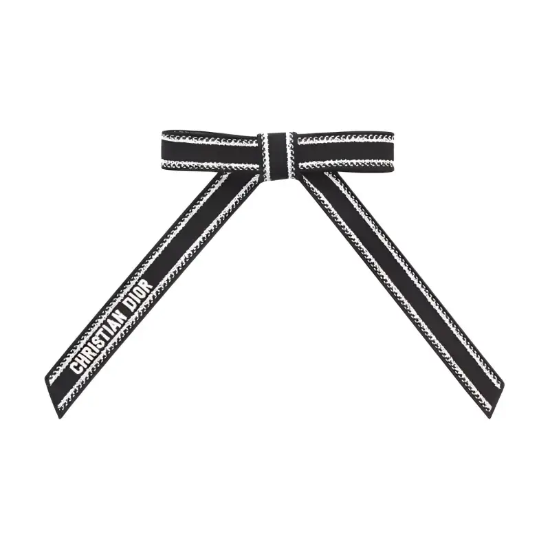 DIOR Polypropylene Hair Clips Women's Black/White