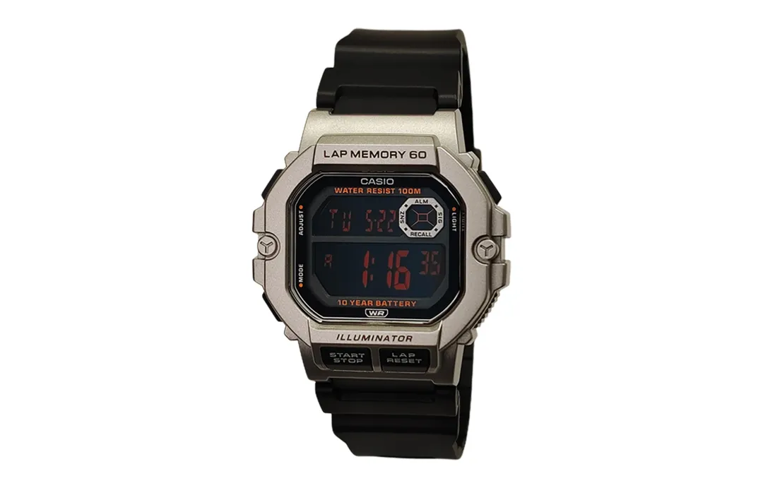 CASIO Custom Collection Quartz Movement Resin Strap Watch Men's Watches Black Dial