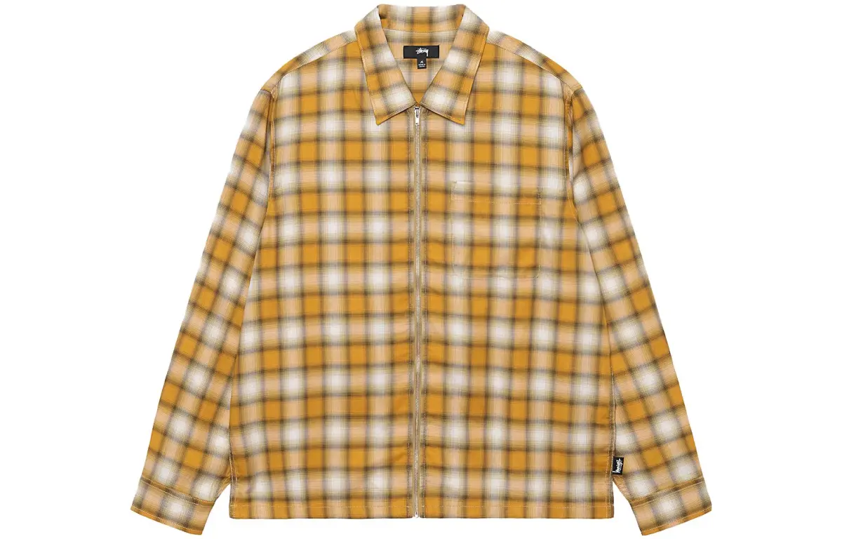 Stussy Eddie Plaid Zip Shirt