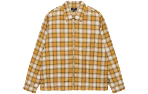 Stussy Eddie Plaid Zip Shirt