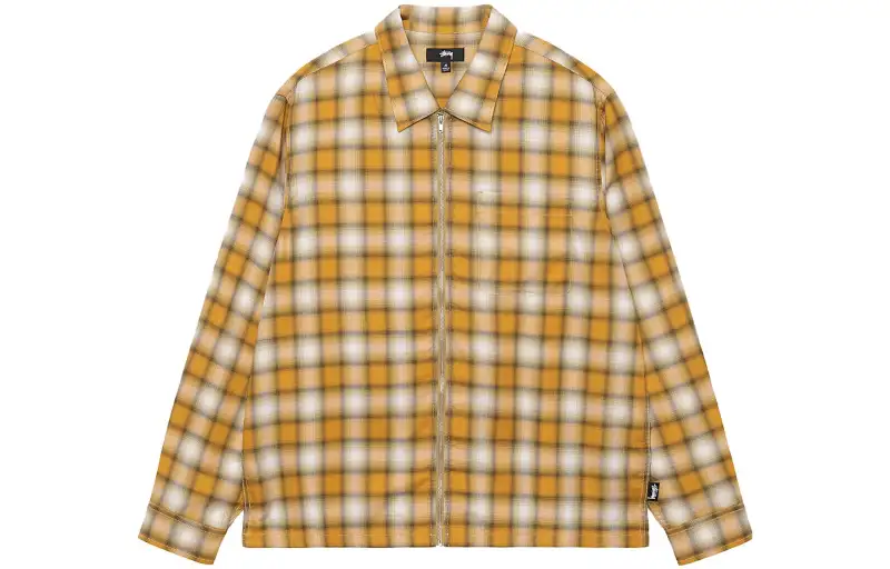 Stussy Eddie Plaid Zip Shirt