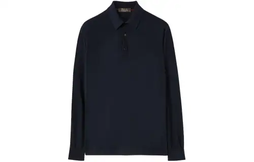 Loro Piana The Gift Of Kings Polo Shirt Men's Marine Blue