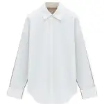 LOEWE Shirts Men's White Pointed Collar Moderate Other