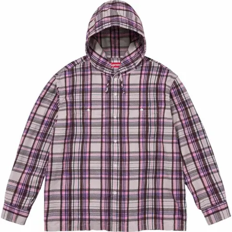 Supreme Printed Hooded Flannel Shirt