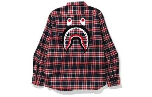 Bape Shark Flannel Check Shirt FW19