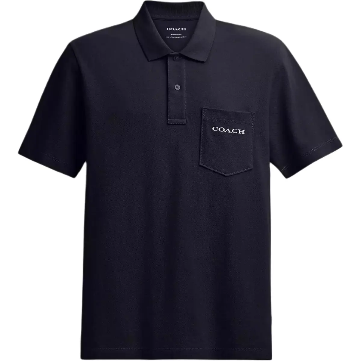 COACH SS25 Polo Shirt Men's Marine Blue