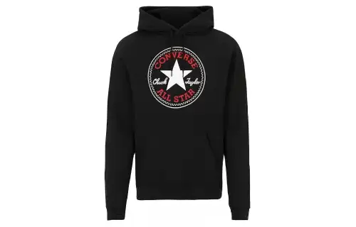 Converse Go To All Star Sweatshirts Unisex Black Hooded Moderate Regular